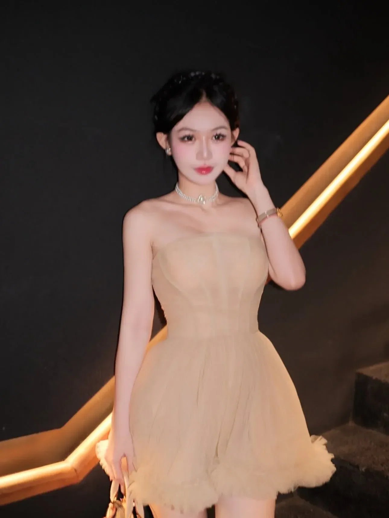 V561 Đầm cup xoè CHOUCHOU 5