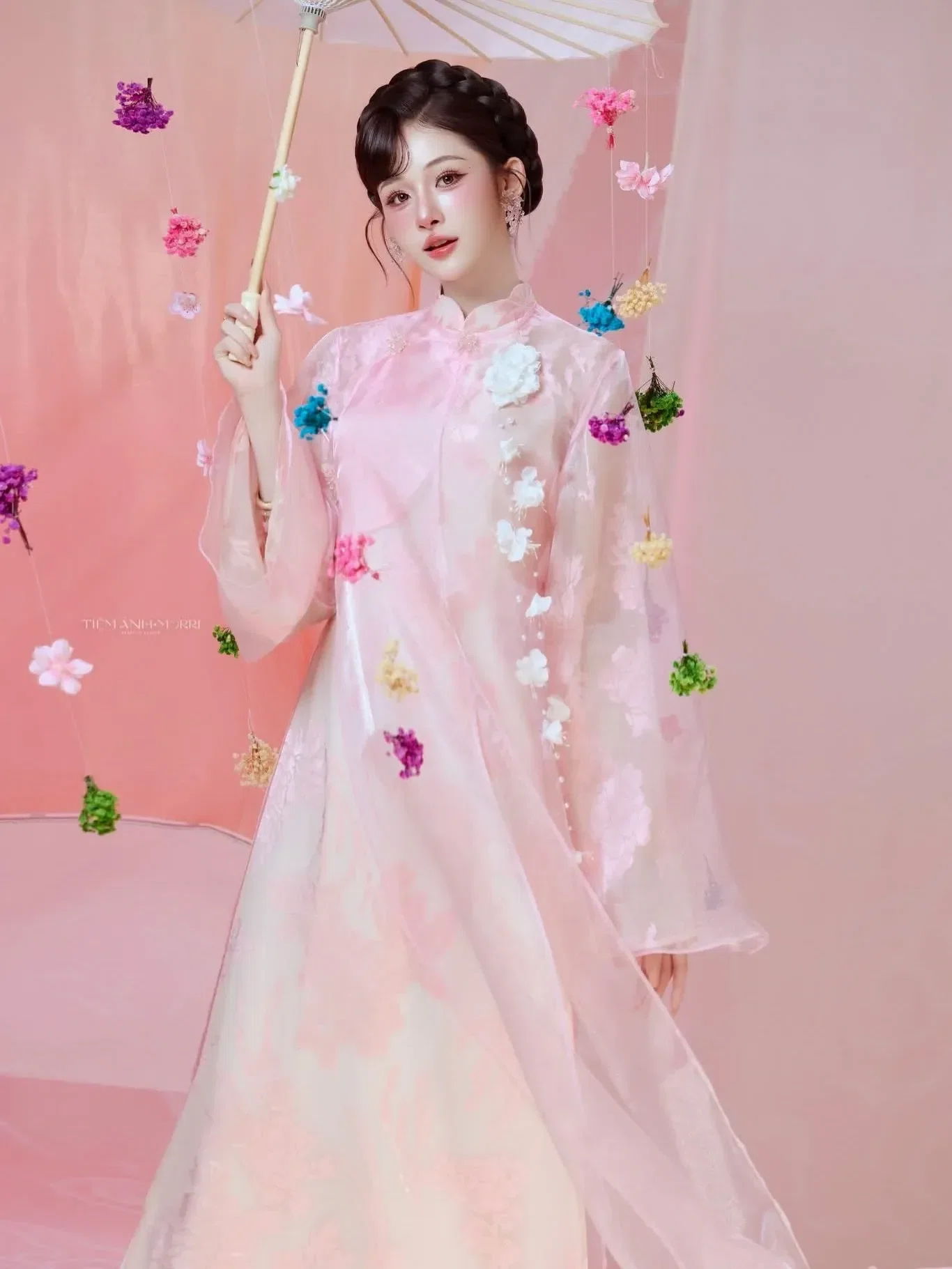 Áo dài VŨ HOA PHẤN size M fit S,M 4
