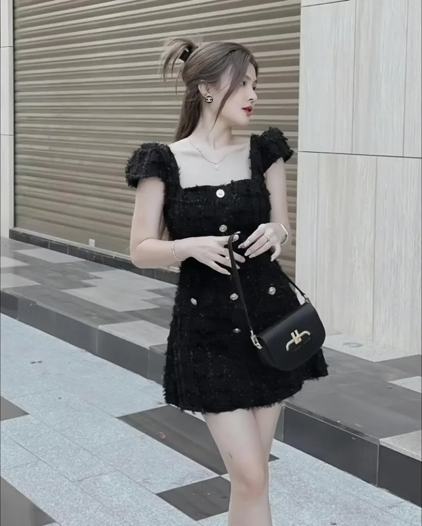 Em váy dạ tweed bling bling sang cá ✨✨ 4