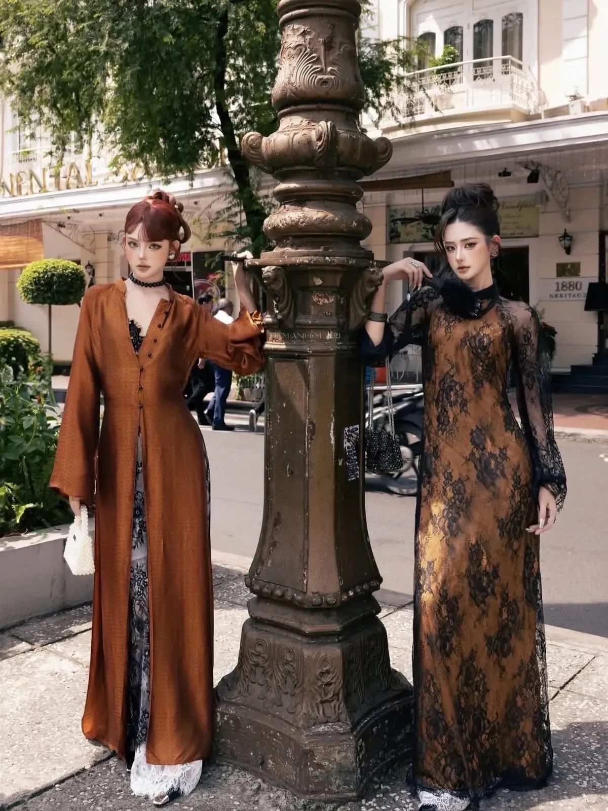 Set bên trái: Brand: Thiên Hoa Ngọc Diệp, Set bên phải: Brand: Ngọc nghiên 10