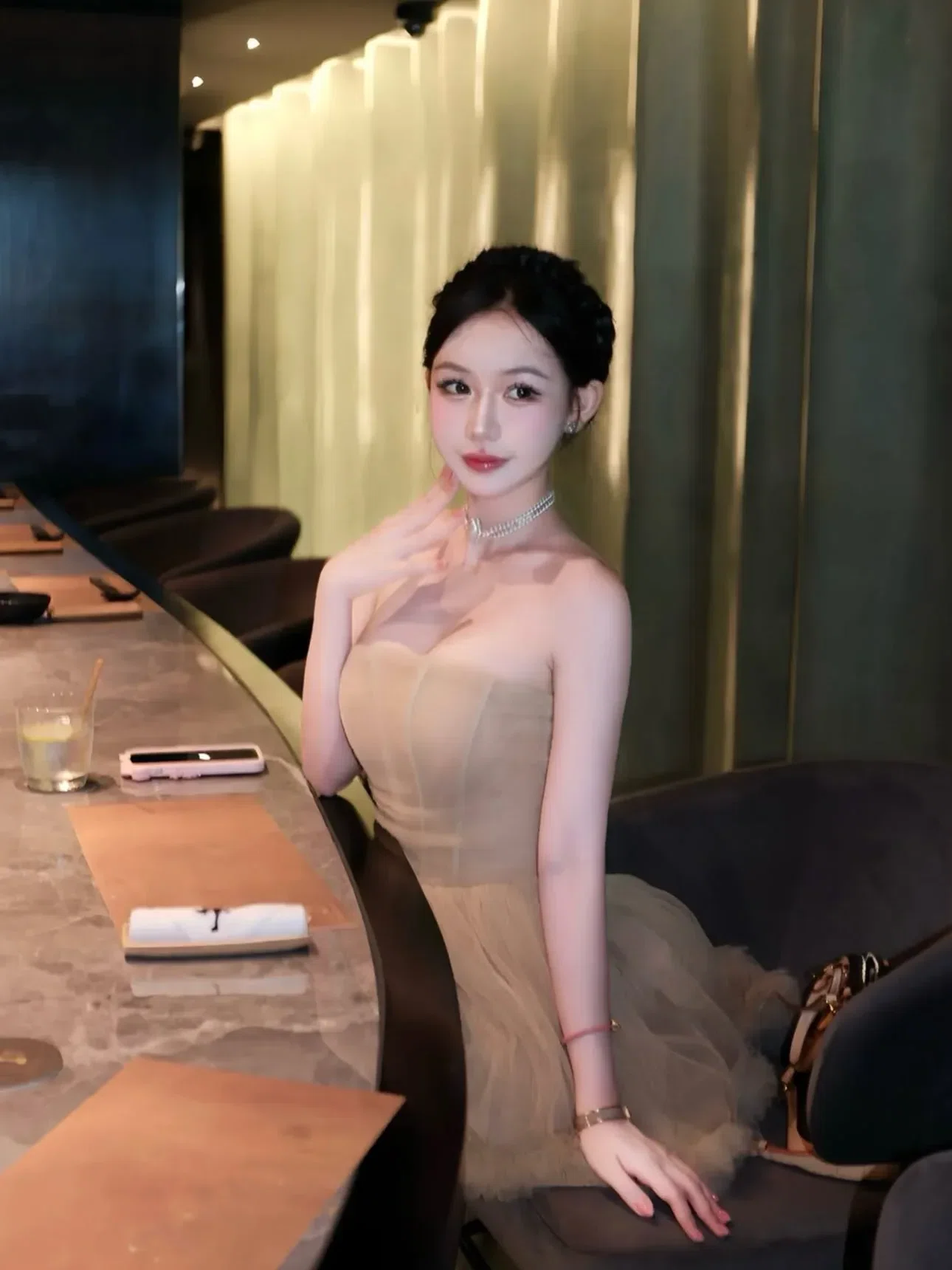 V561 Đầm cup xoè CHOUCHOU 4