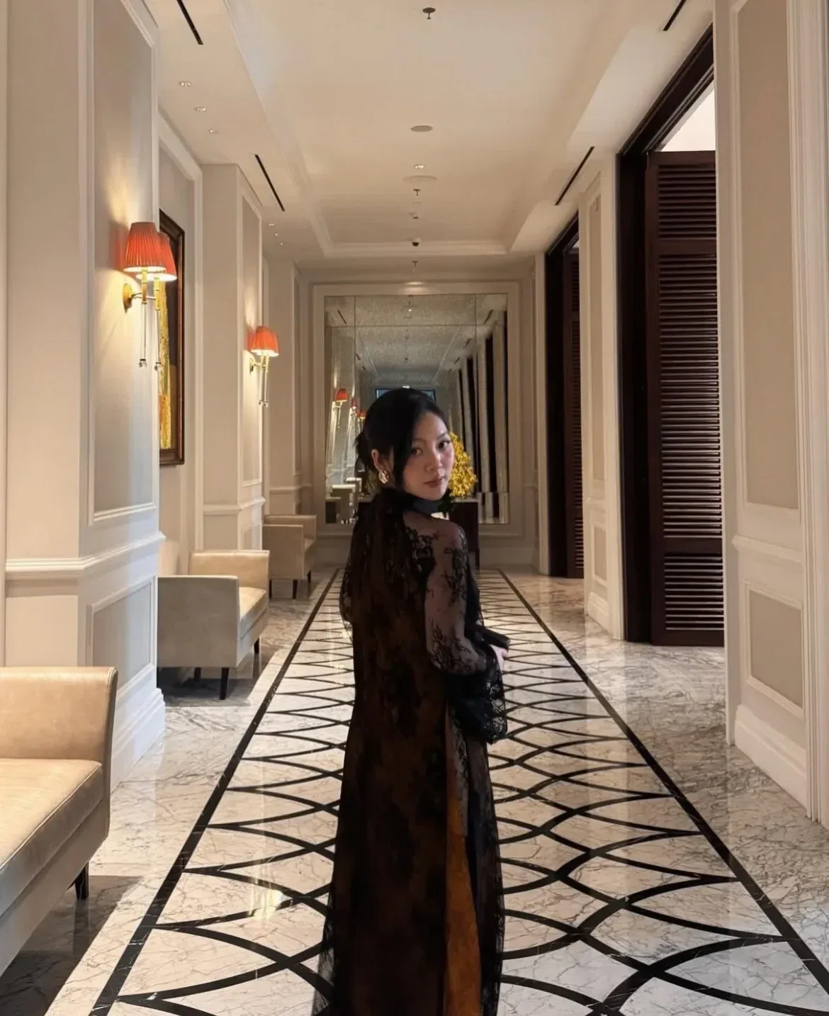 [Ngọc Nghiên] Thực sự là đi cái tone này quá đỉnh, ren phối lụa nha xá, sang và slay vô cùnggg ạ Size S (ngực dưới 87, eo dưới 69) 5
