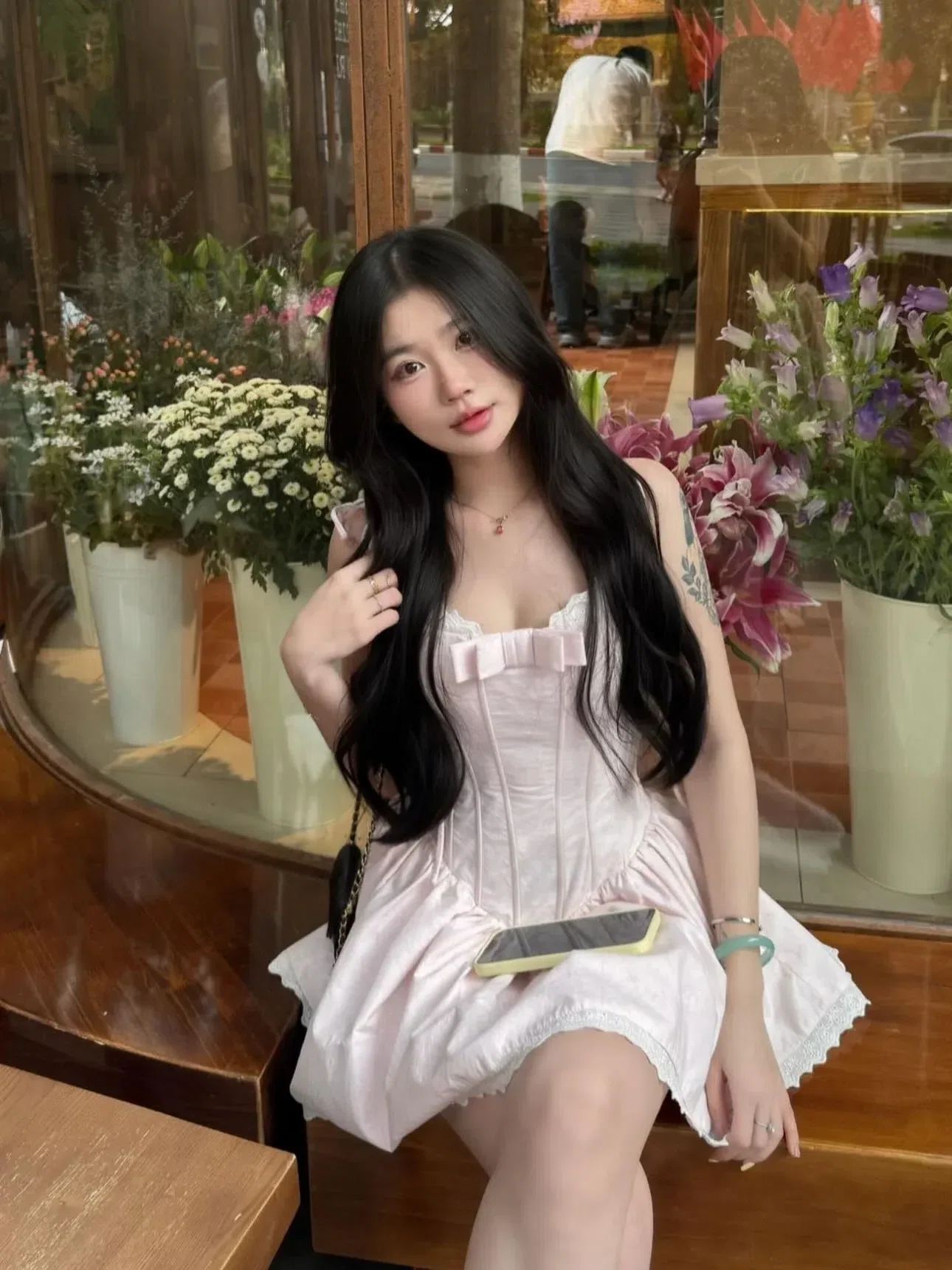 Váy hoa hồng babii 🎀 1
