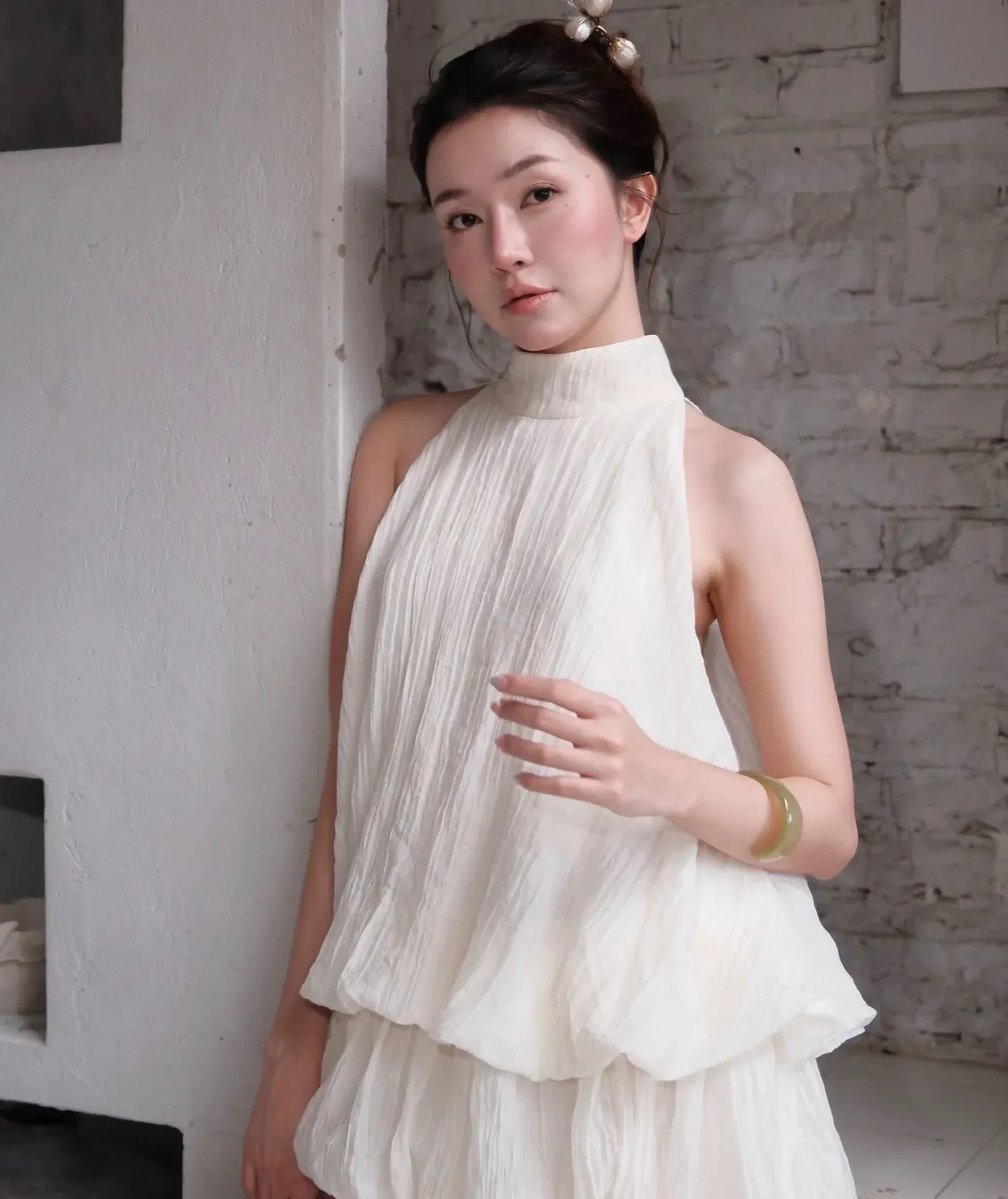 Đầm Bích kem - size L (ngực 88-92) 14