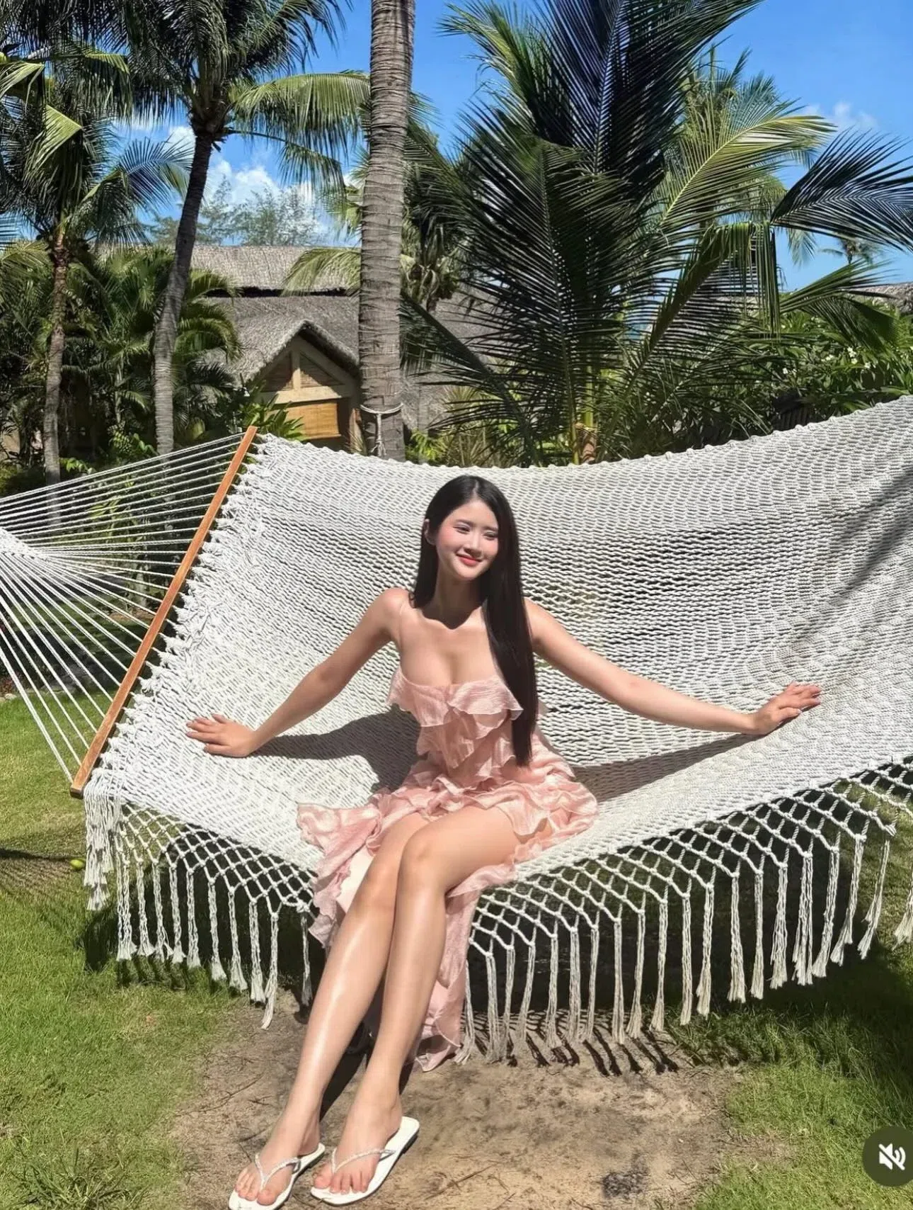 V513- 463 Isabella Dress hồng S M 3