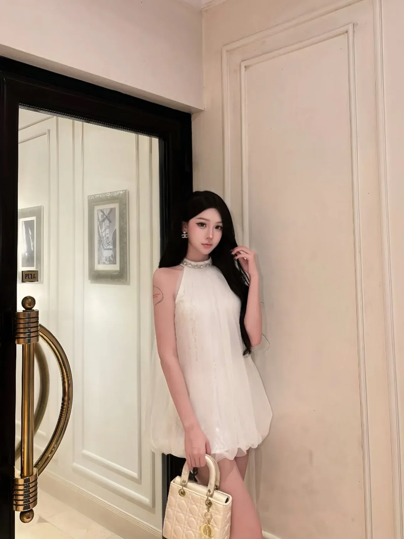 Váy yếm cổ đá size S 3