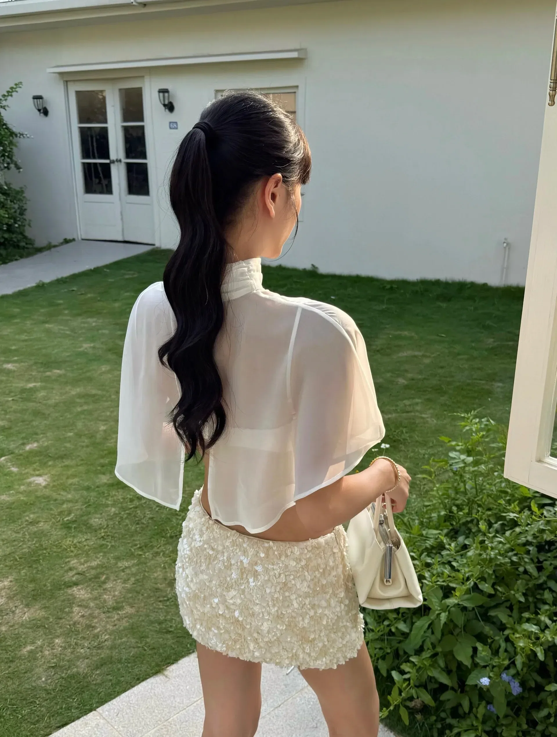 Váy sequin kèm cape SK0009 8