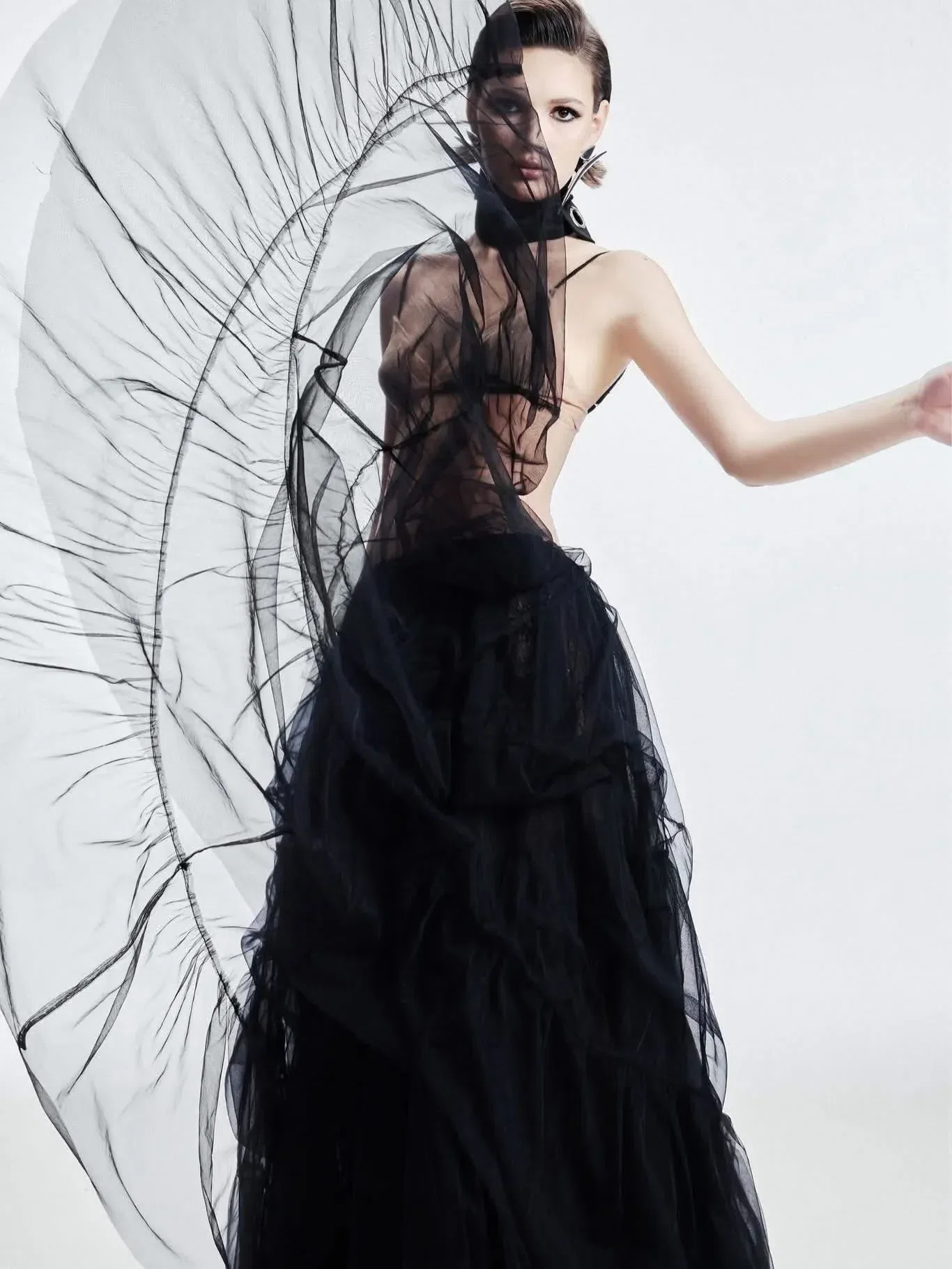 SHEER ECLIPSE DRESS - Size L 3