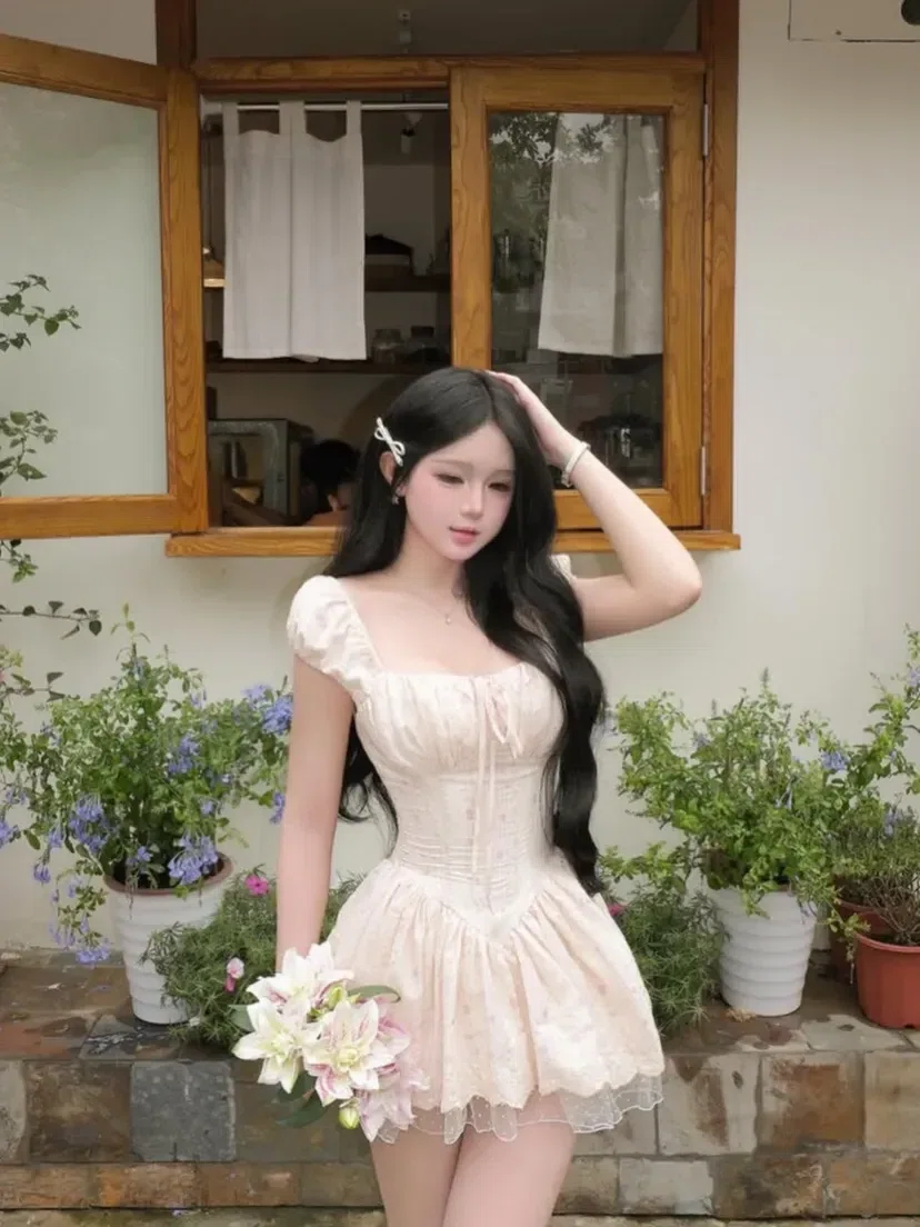 c.layclothing_official V536 Flora Dress clay 3