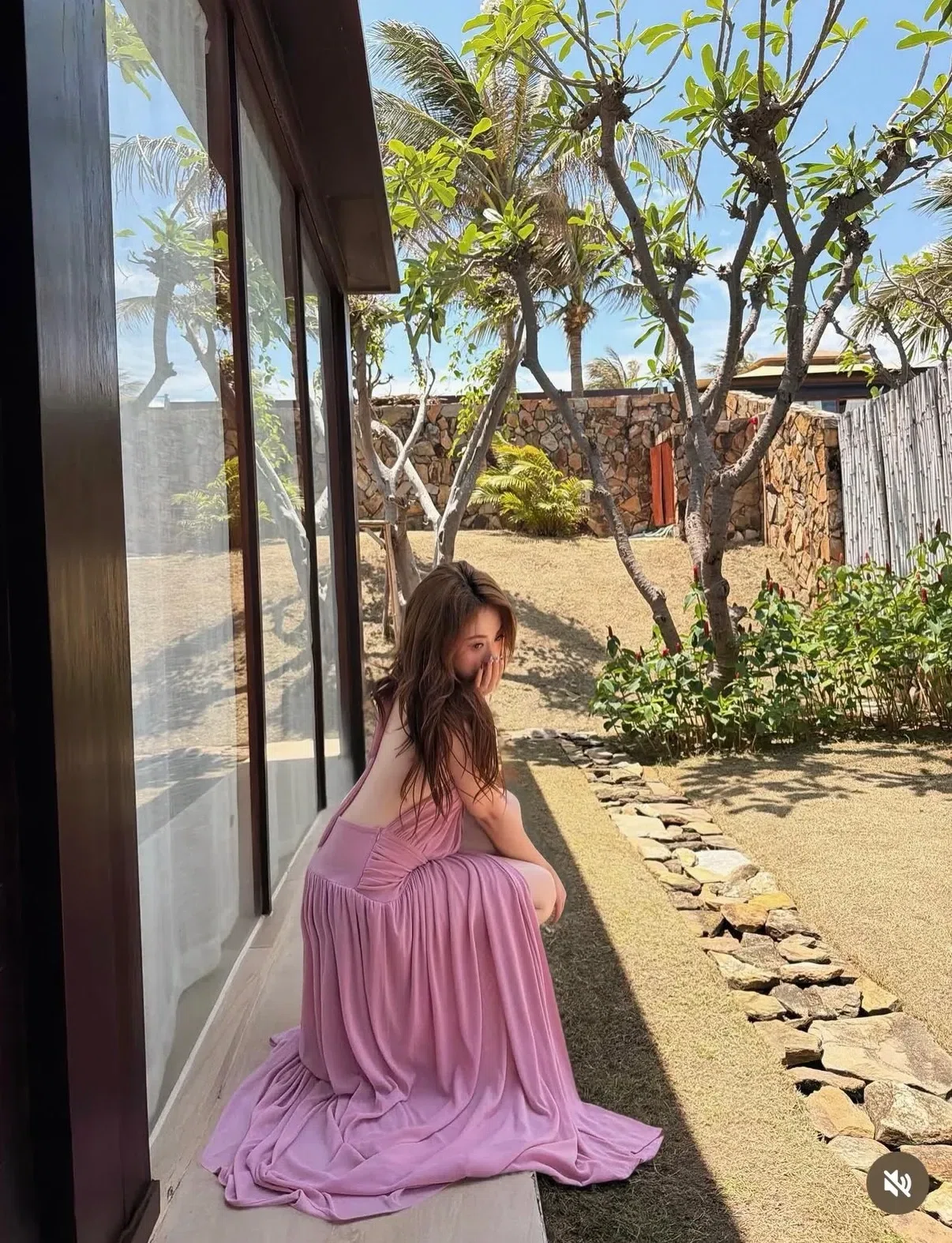 Amoura Dress - size M (màu hồng tím) 4