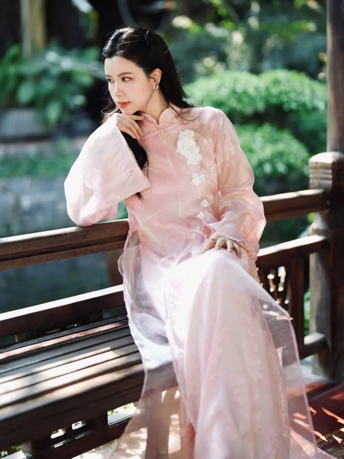 Áo dài VŨ HOA PHẤN size M fit S,M 3