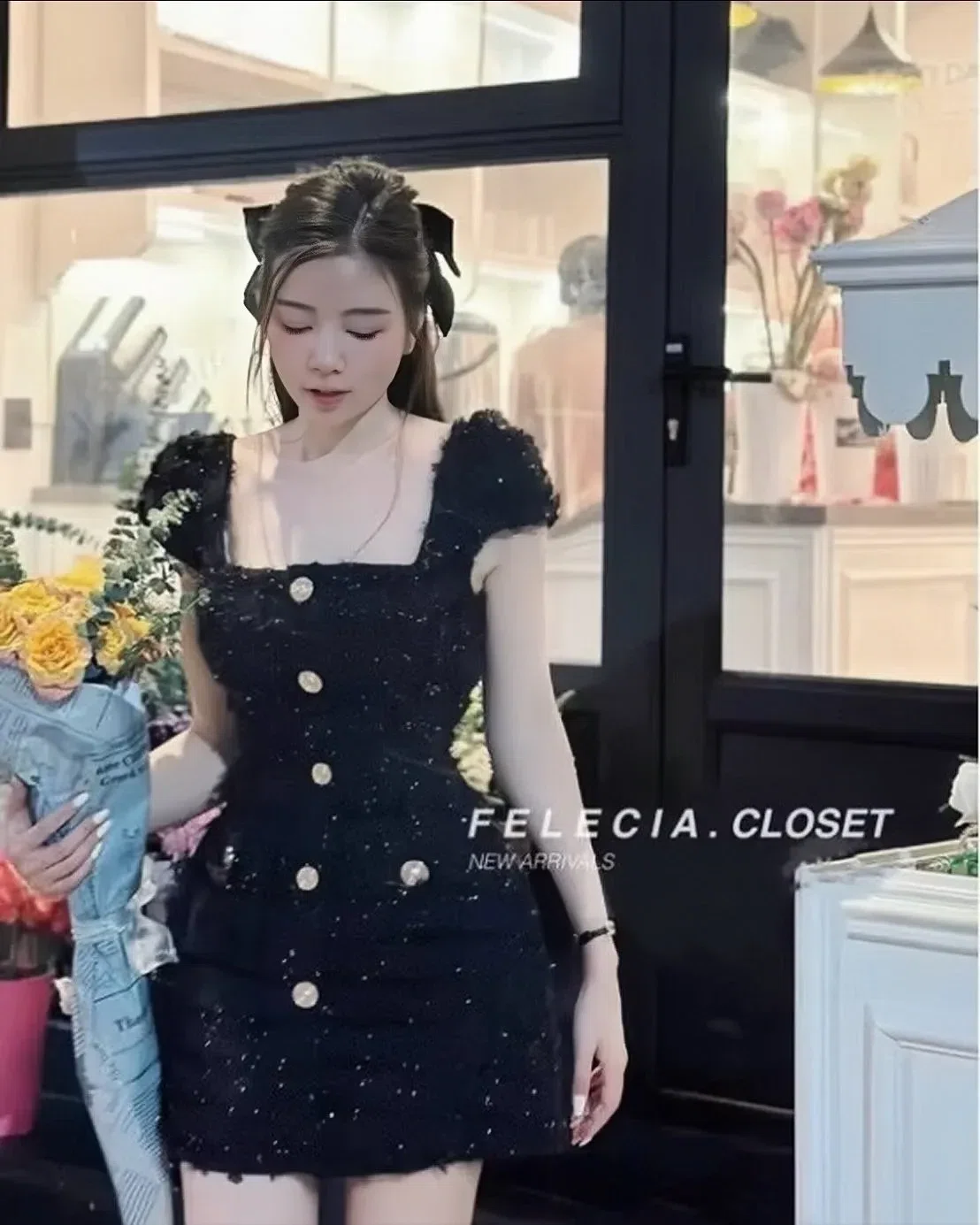 Em váy dạ tweed bling bling sang cá ✨✨ 3