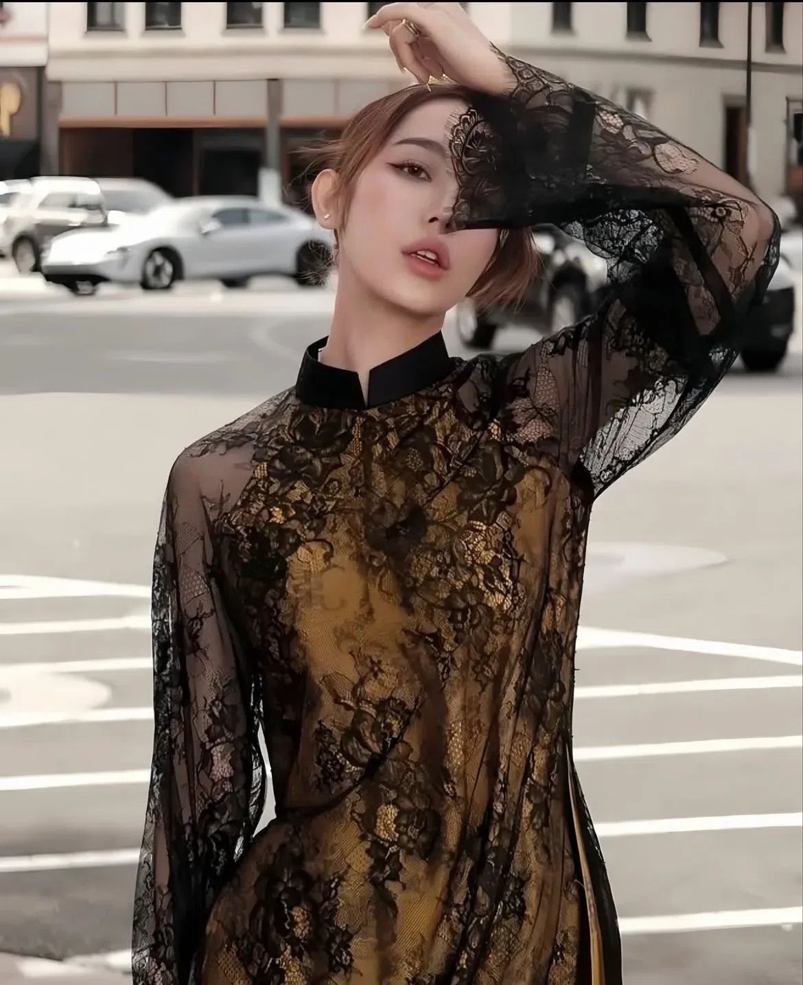 [Ngọc Nghiên] Thực sự là đi cái tone này quá đỉnh, ren phối lụa nha xá, sang và slay vô cùnggg ạ Size S (ngực dưới 87, eo dưới 69) 10