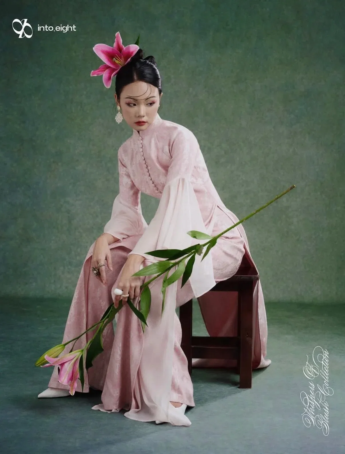 Áo dài Trâm + quần Mây - size M fit M, L 8