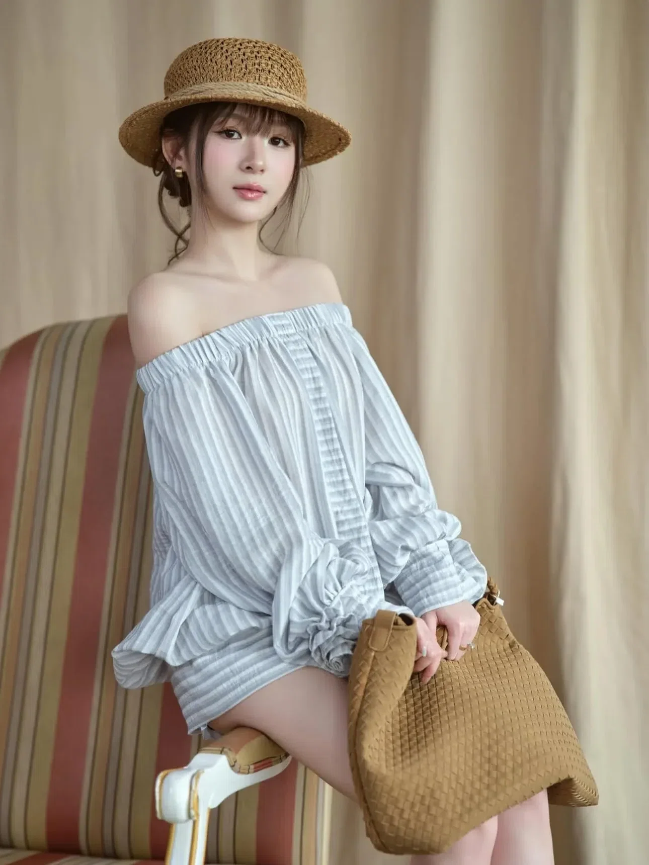 V603 Anlam Dress aguja xanh 2