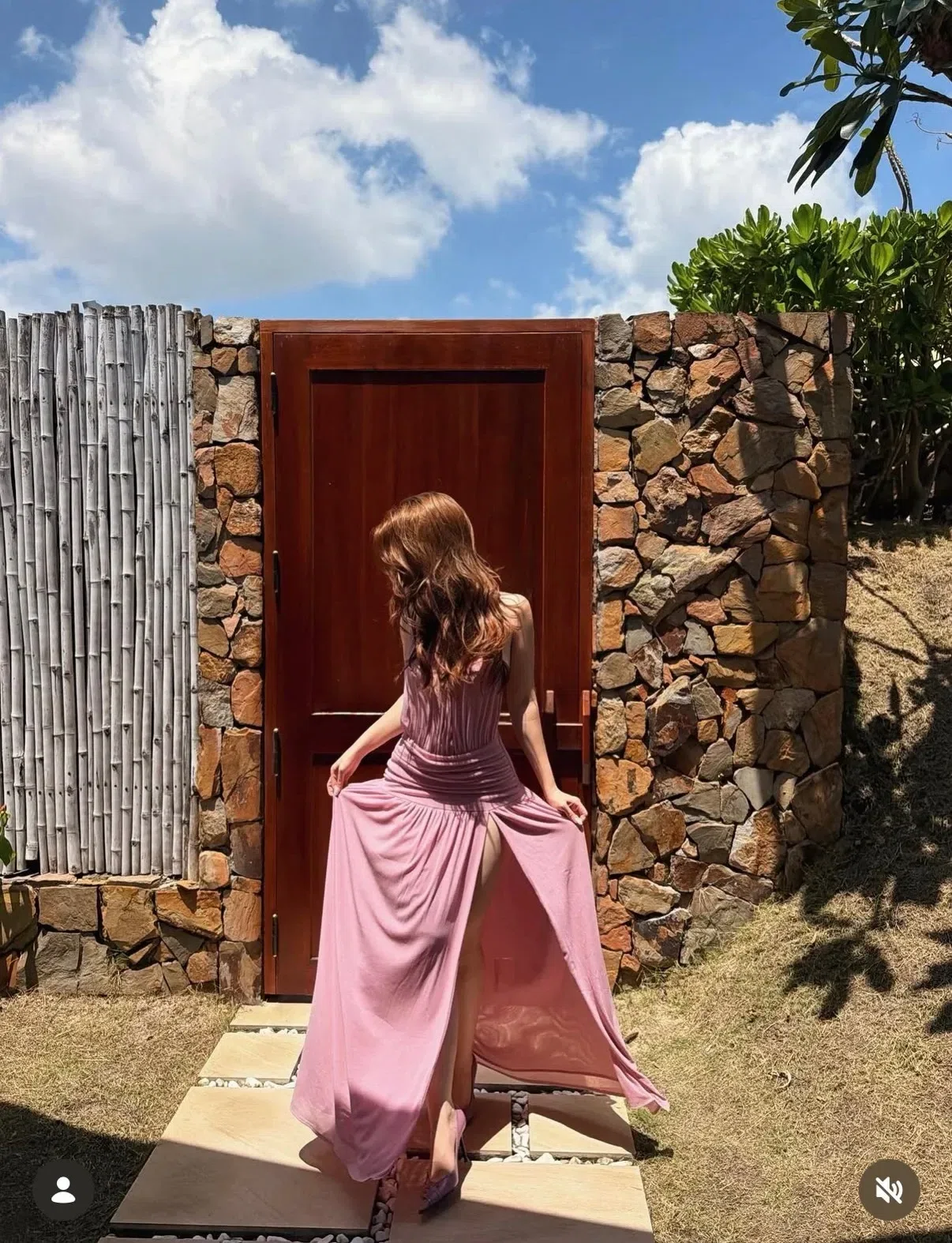 Amoura Dress - size M (màu hồng tím) 2