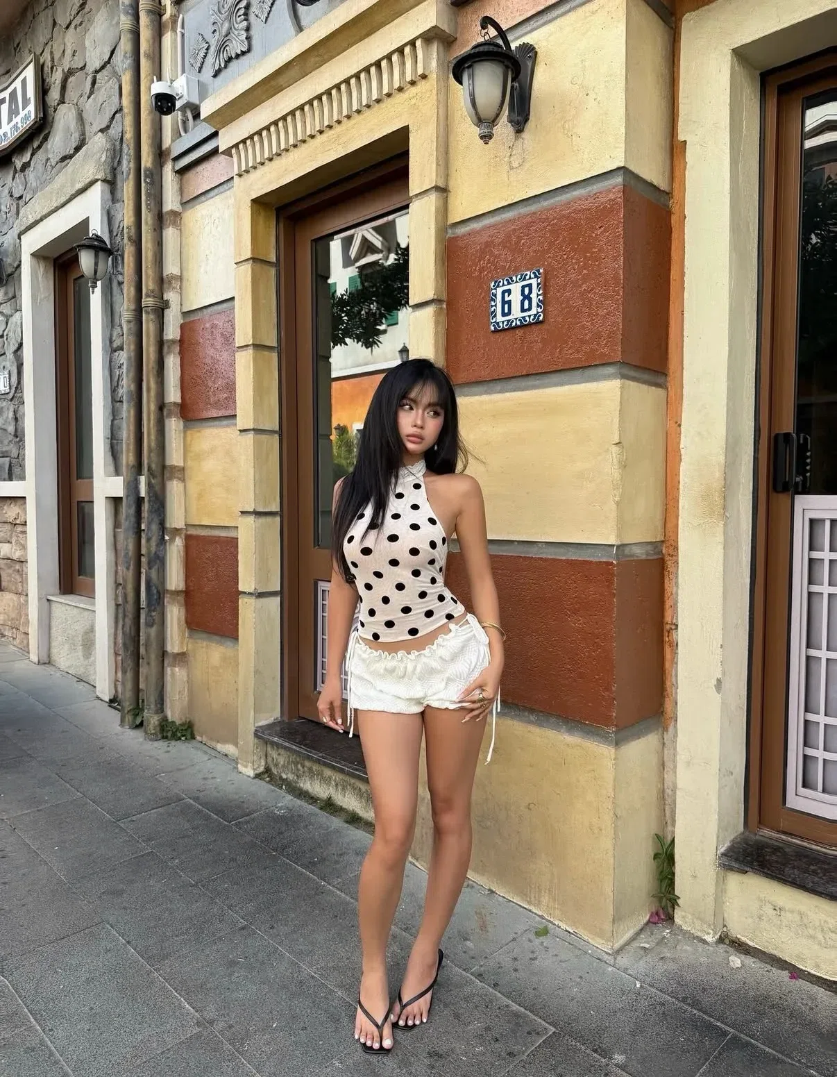 Đầm Dot Top x Ocean Skirts - size M co giãn 2