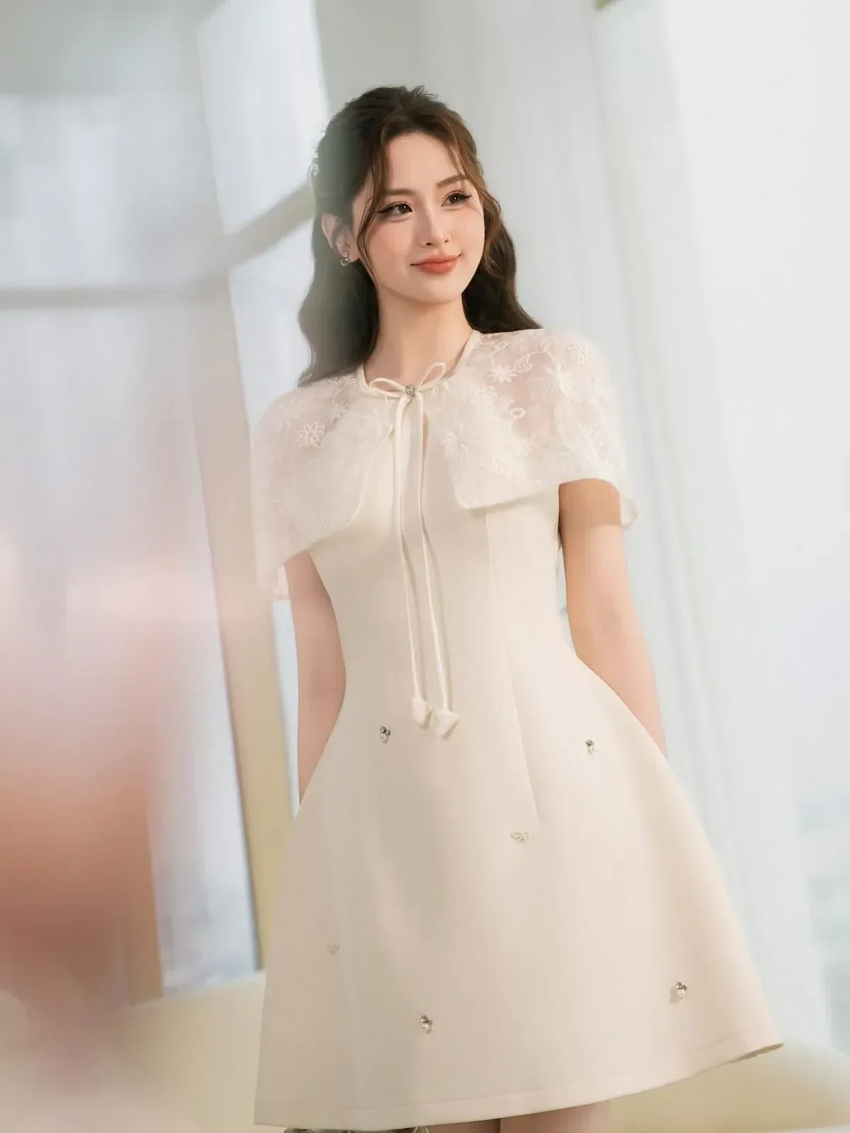 Váy ren choàng Zamy V539 SIZE S 2