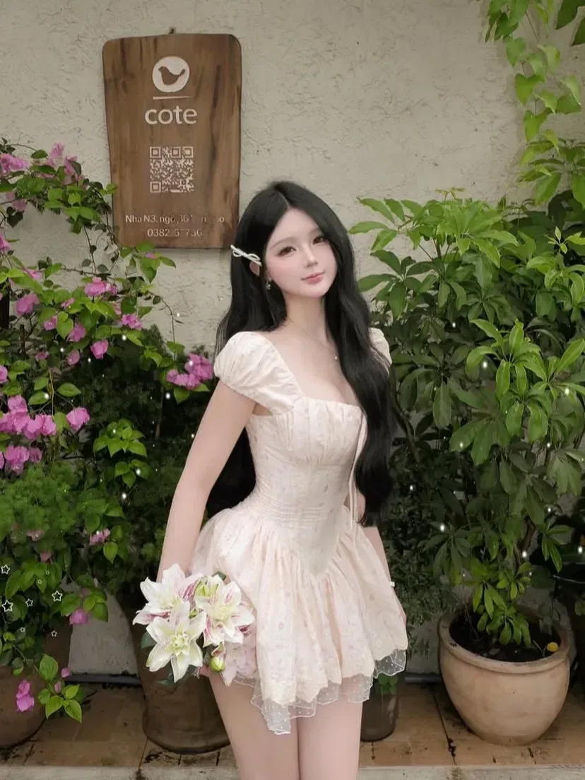 c.layclothing_official V536 Flora Dress clay 1