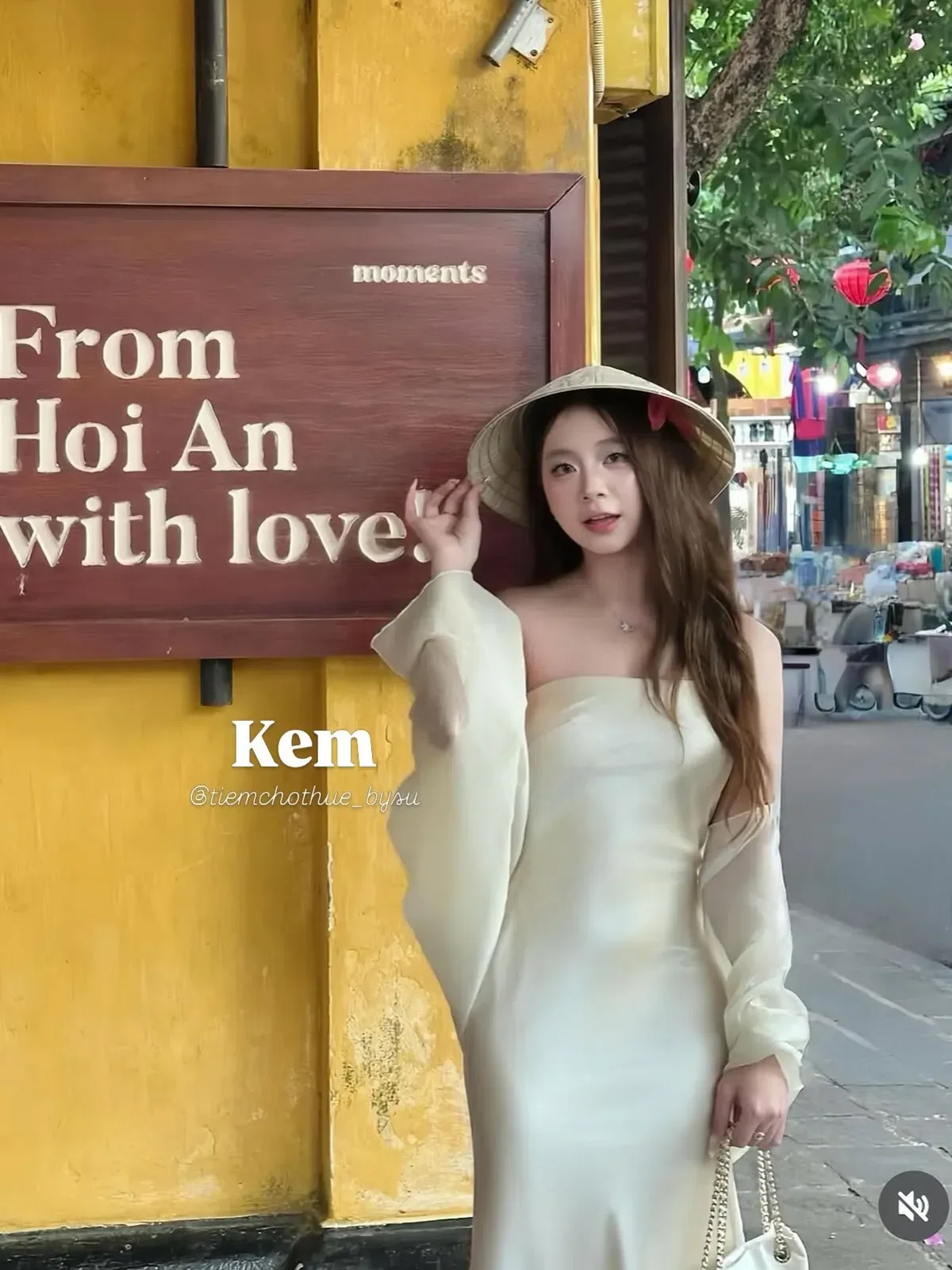 V527 Váy lụa cup KEM size S 4