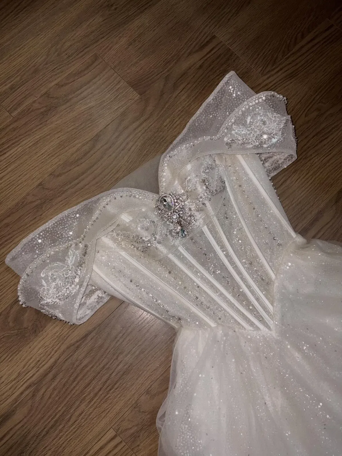 Đầm tiệc corset đính đá dáng dài 2