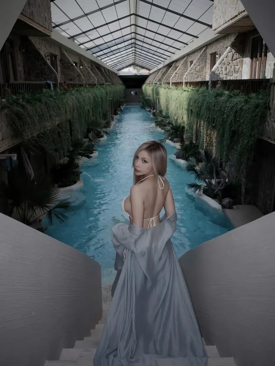 Elle Set - freesize (ko kèm bra) - màu xanh 12