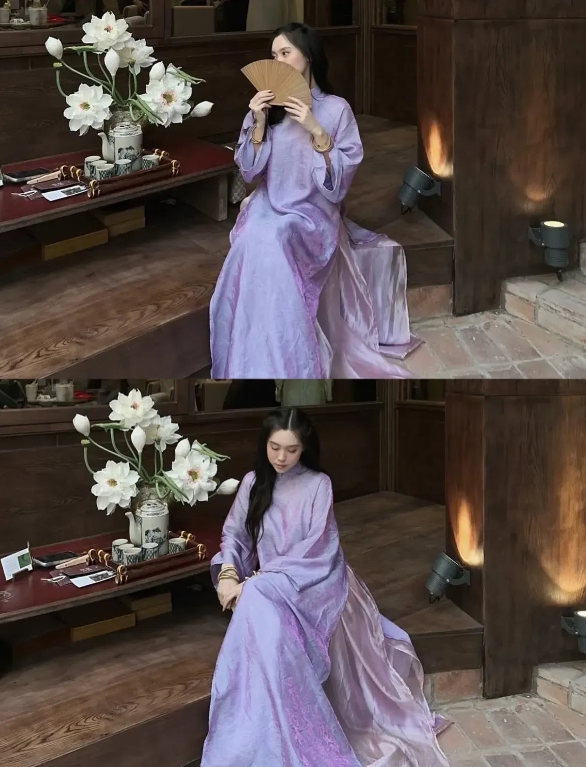 áo dài tím hồng mộng mơ 🩰🎀🐰 5