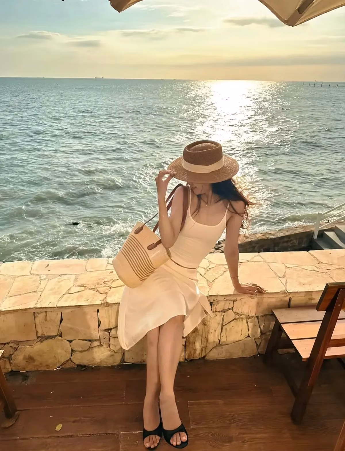 Chân váy lụa vạt chéo 5