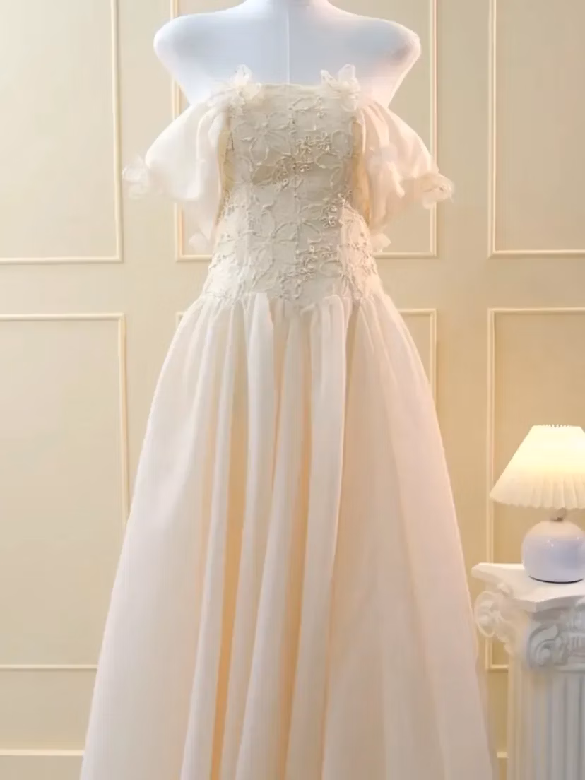 Tiela V555 Lilla Dress Trễ vai hoa 4