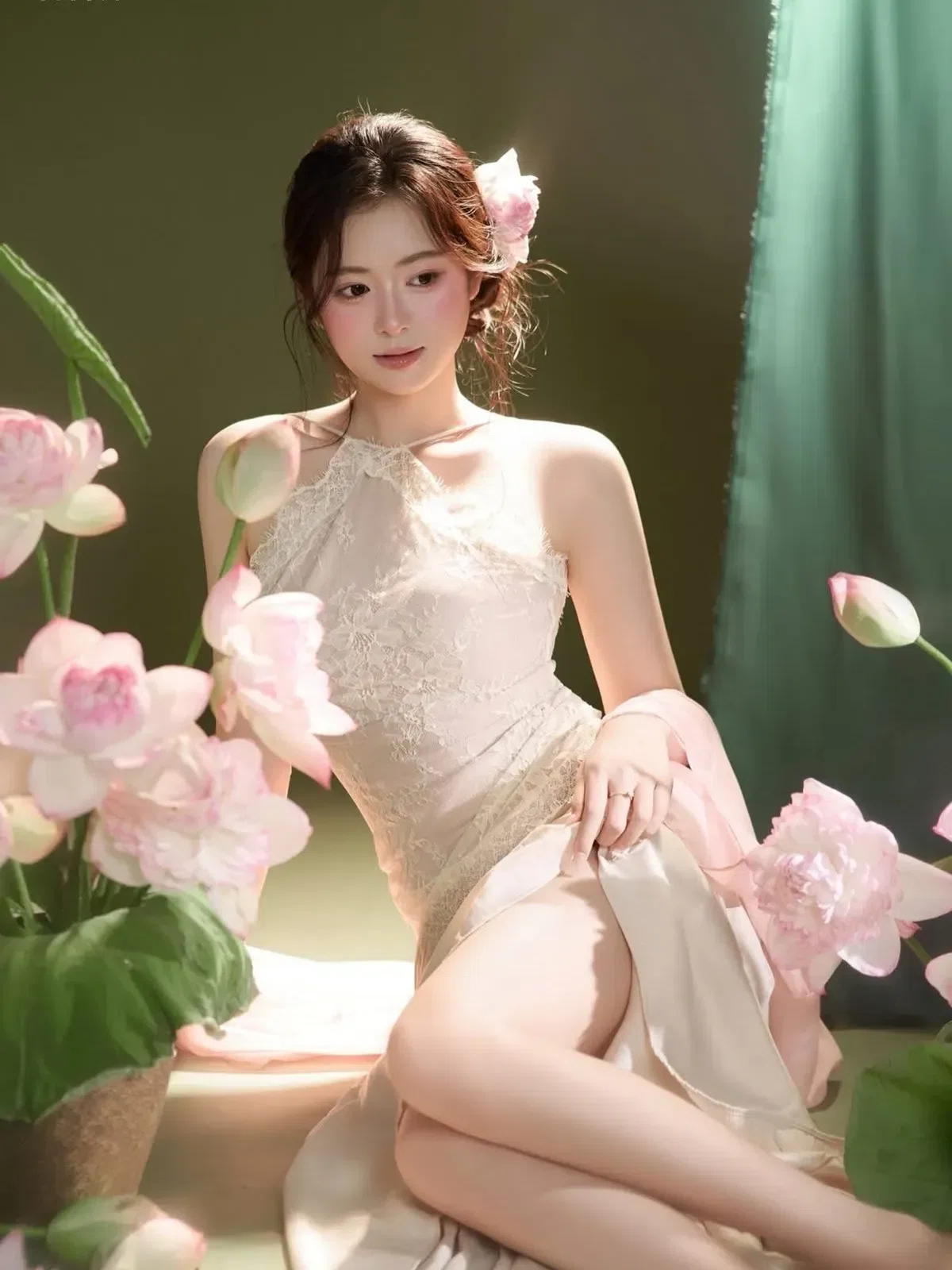 V537 Maxi yếm ren 6