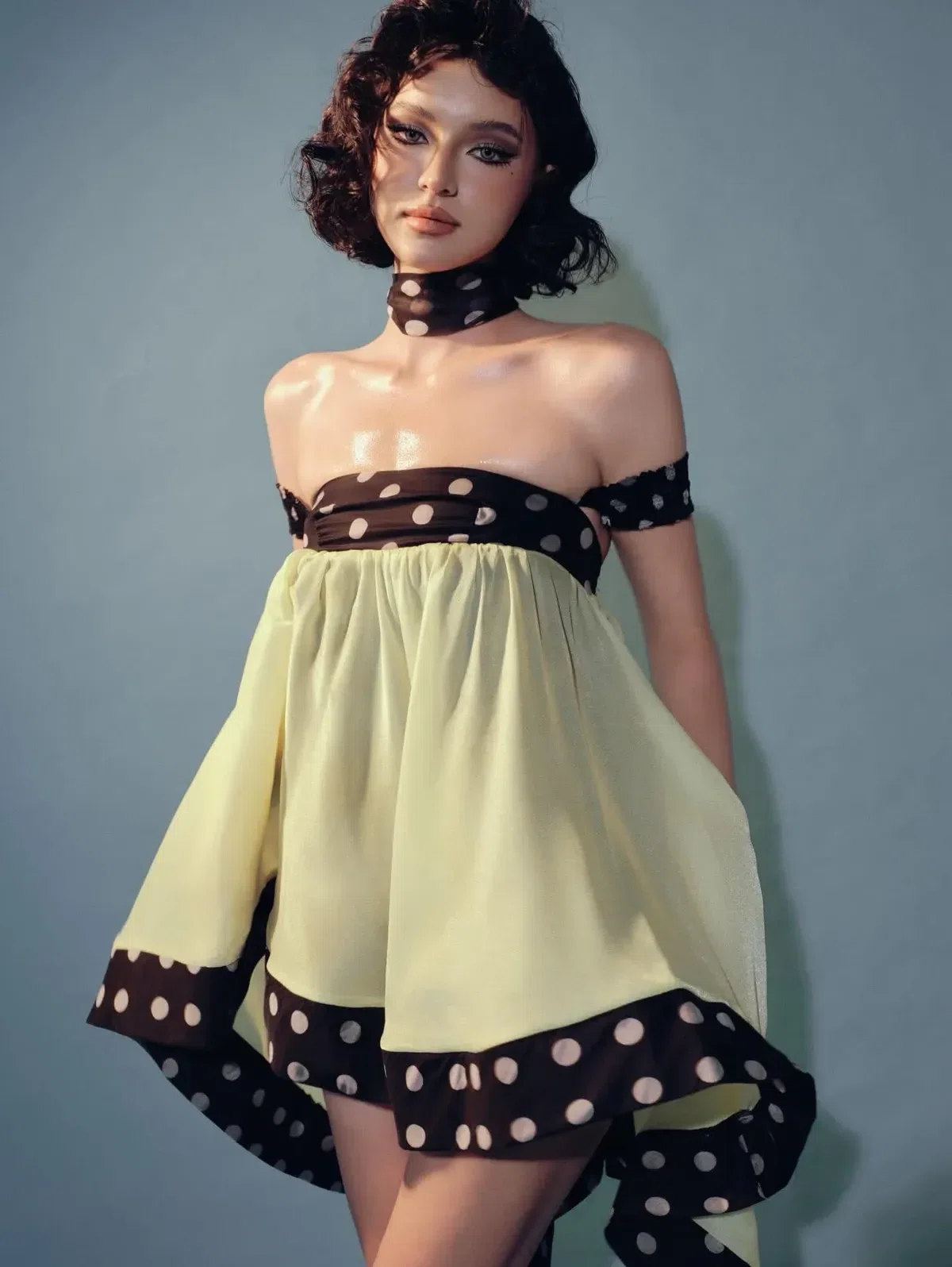 Doublebizz Sway Dress size L màu vàng 13