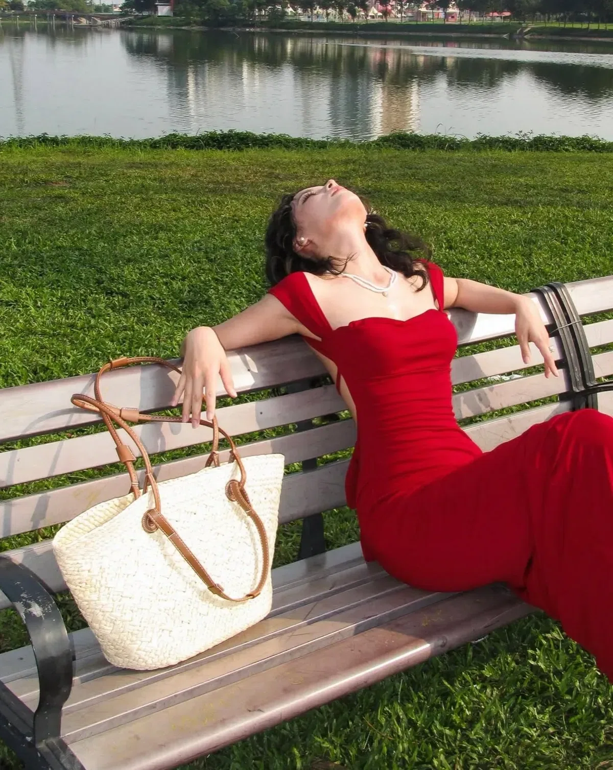 Đầm body đỏ hở lưng - Selena dress DD0015 13