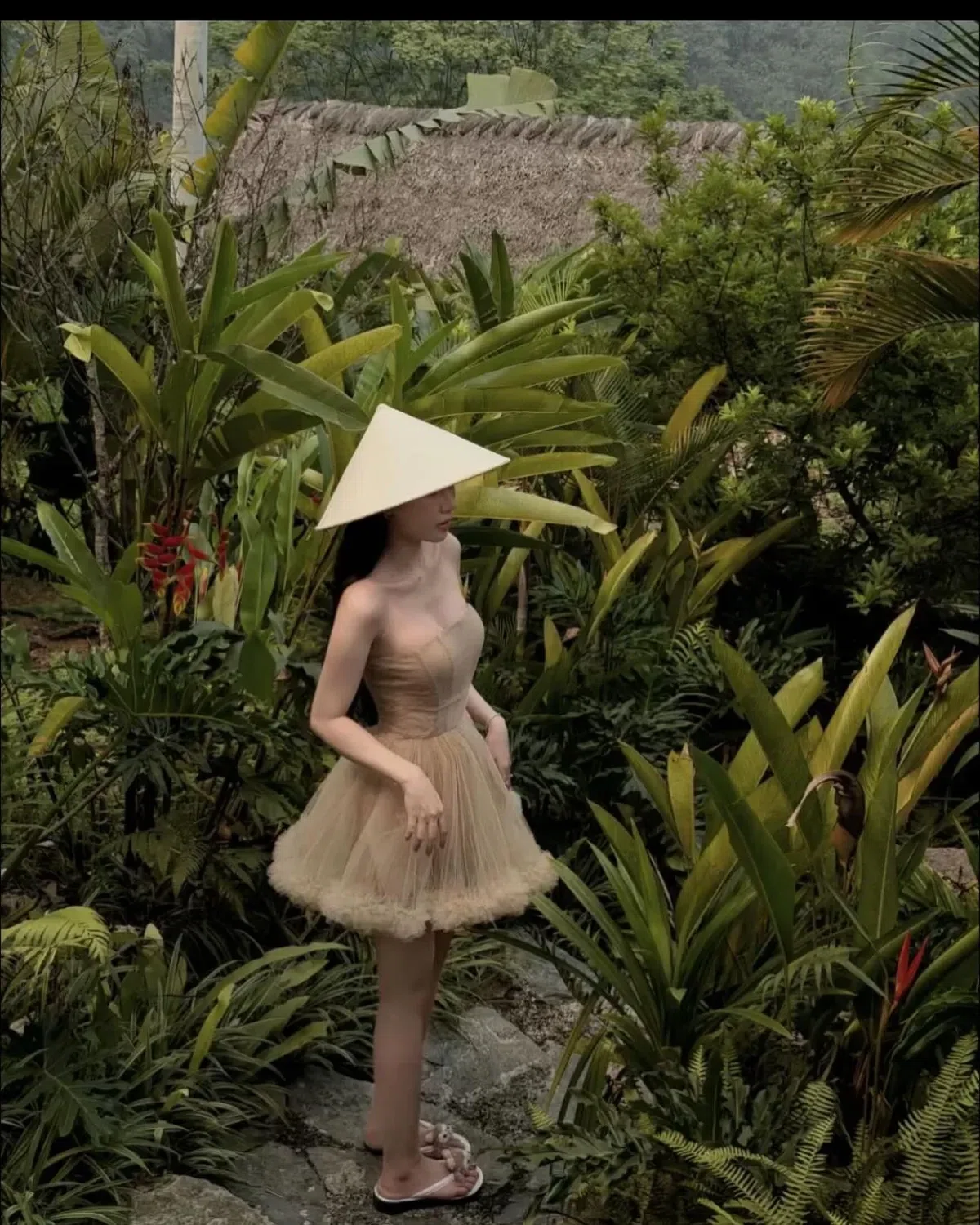 Váy quây nẹp lưới dáng bồng 2