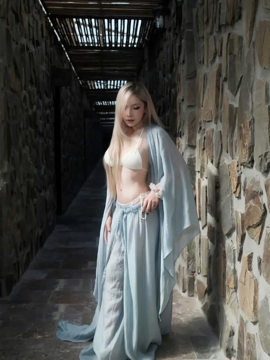 Elle Set - freesize (ko kèm bra) - màu xanh 9