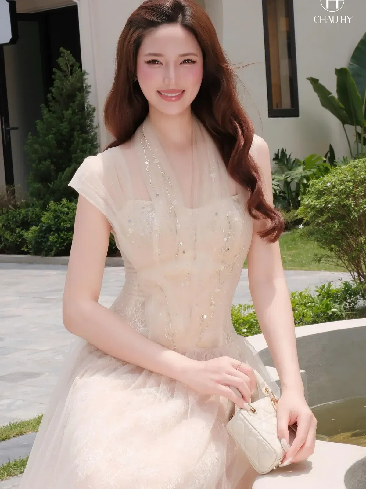 Váy dự tiệc trắng 4