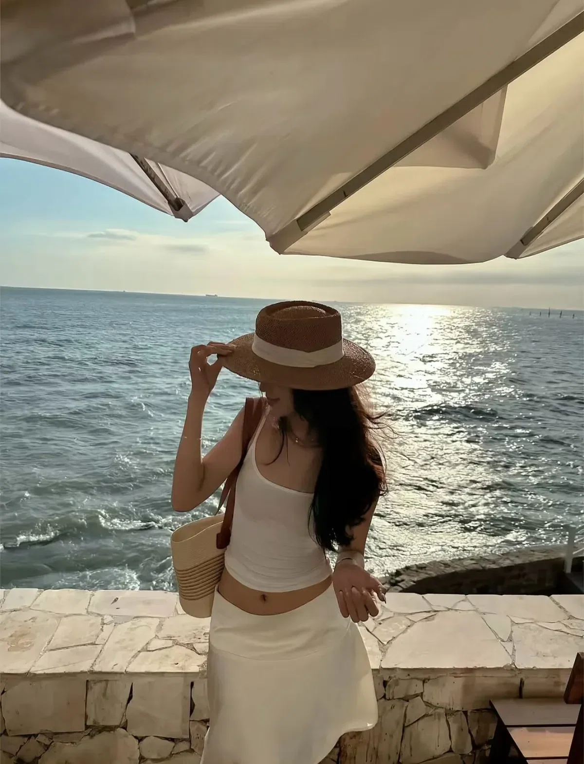 Chân váy lụa vạt chéo 2