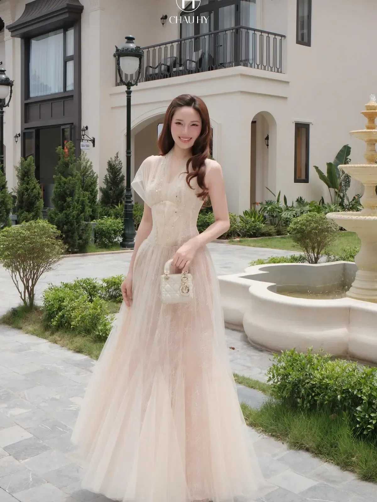 Váy dự tiệc trắng 5