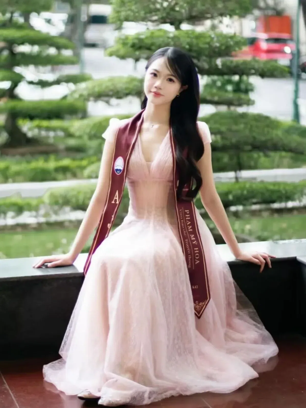 Đầm ren lưới ACELIA V397 – ba màu hot (kem, hồng, xanh), size S, M, thương hiệu S 4