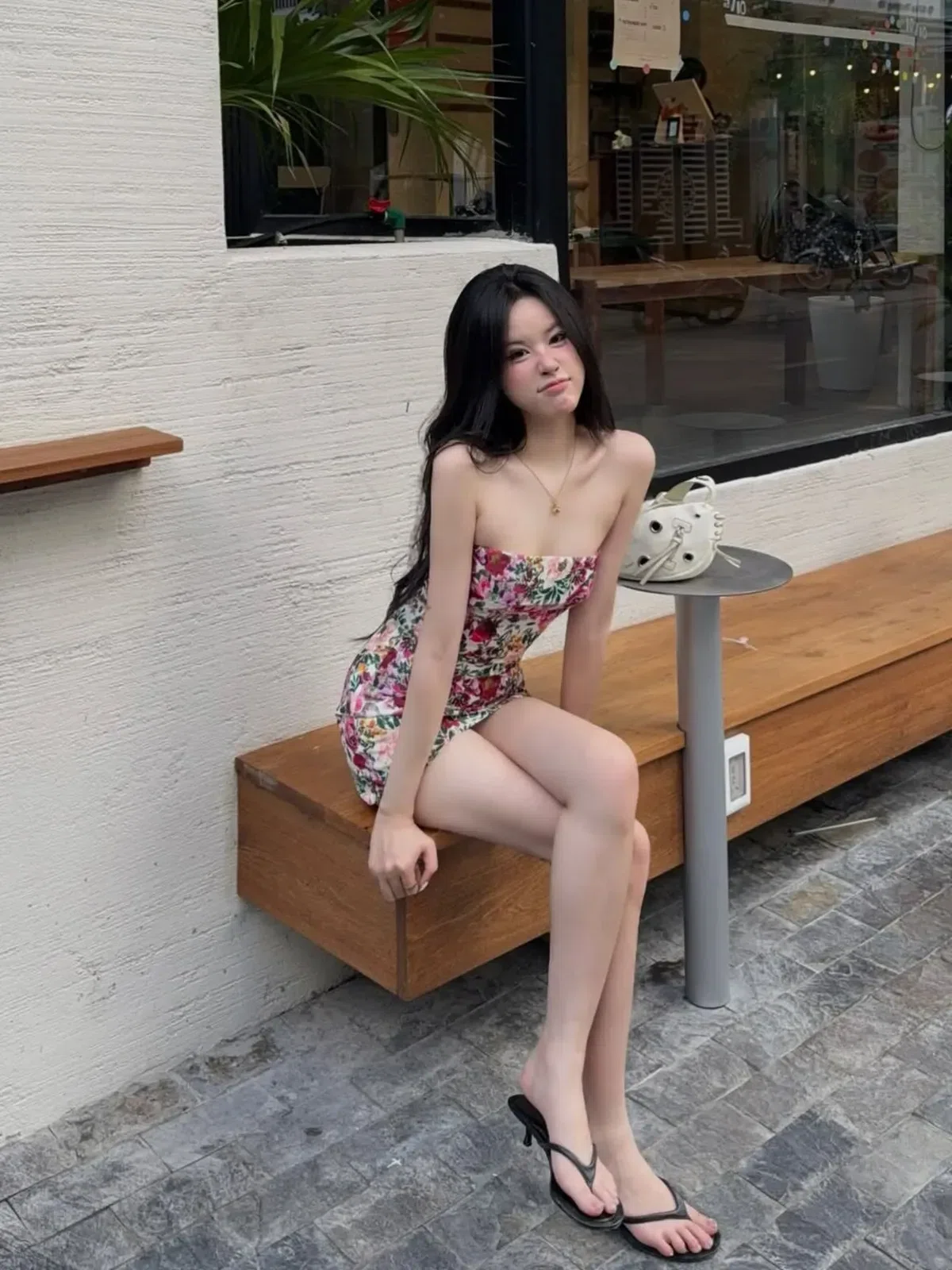 Ntree V567-568 Váy cup hoa hồng 2