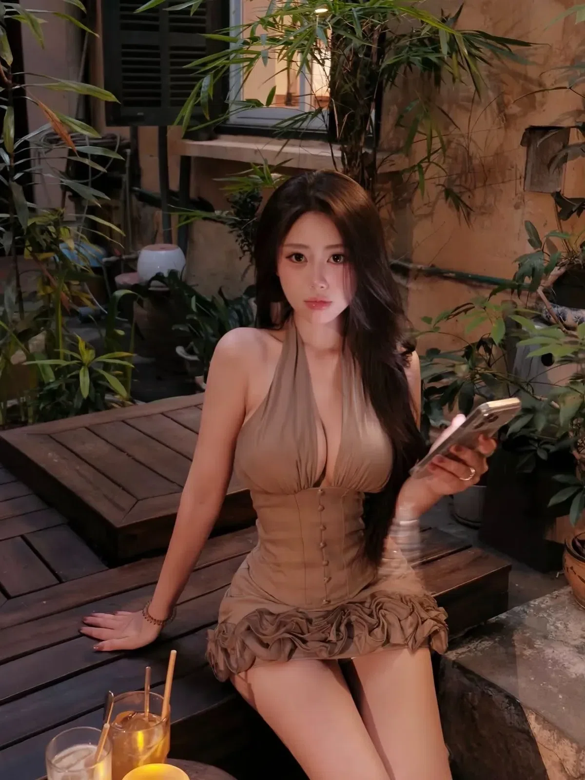 V232 Set cổ yếm cv bèo size S 1