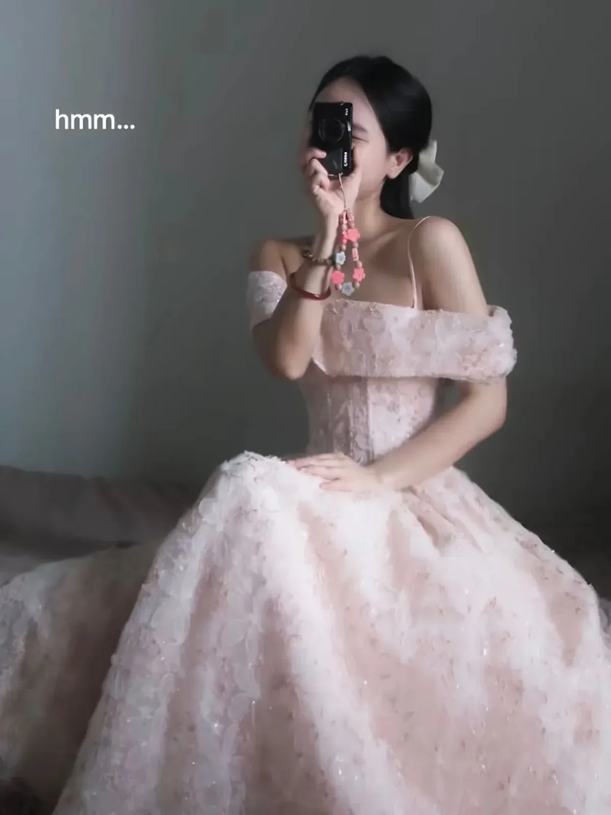 Váy trễ vai hồng 4