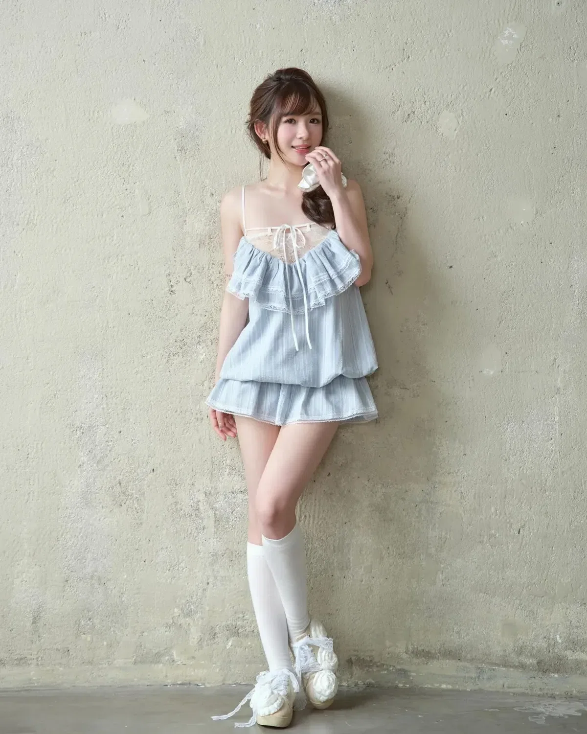 Aguja V562 Zamy Dress Xanh 3