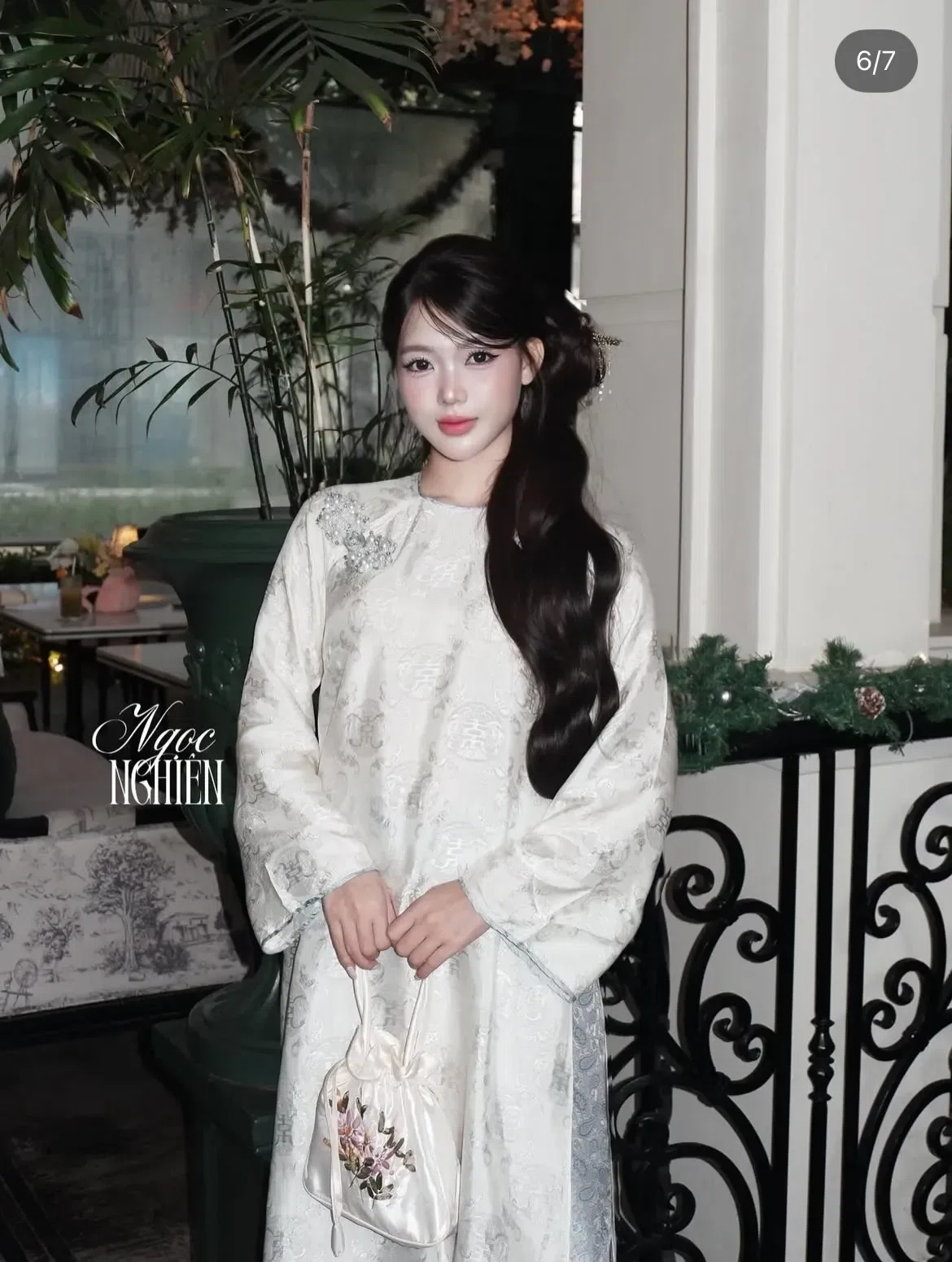 áo dài màu trắng 4