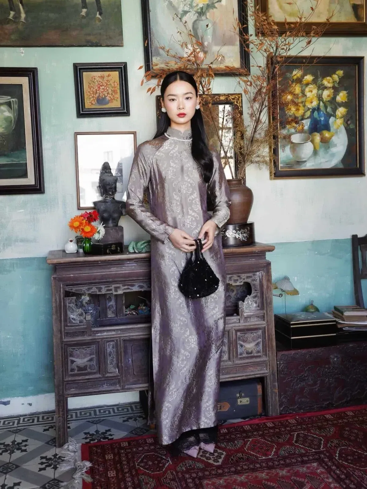 [Bống Design] Lụa tơ tằm tự nhiên khách nào mặc cũng khen sang ạ 😚 6