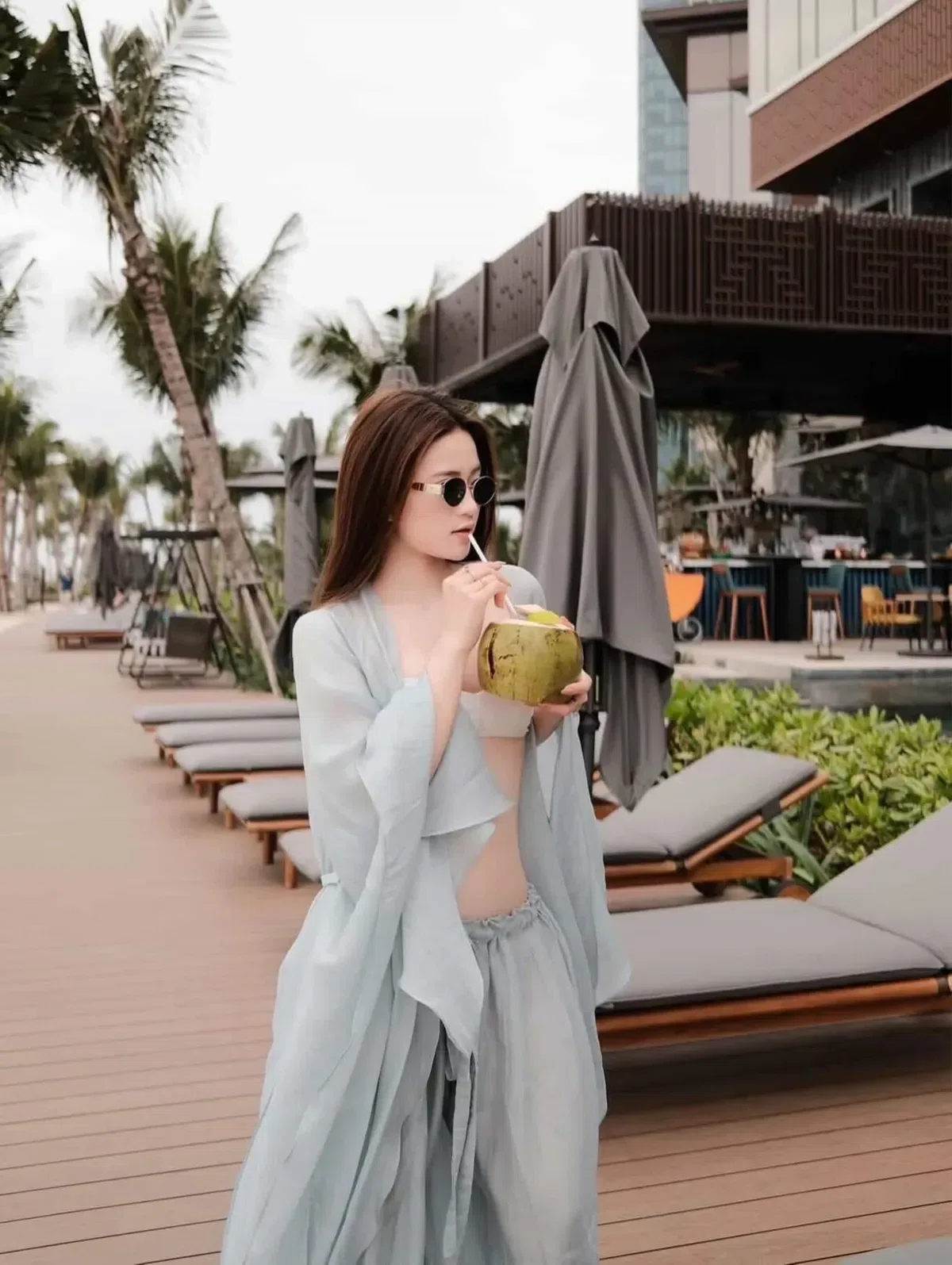 Elle Set - freesize (ko kèm bra) - màu xanh 20