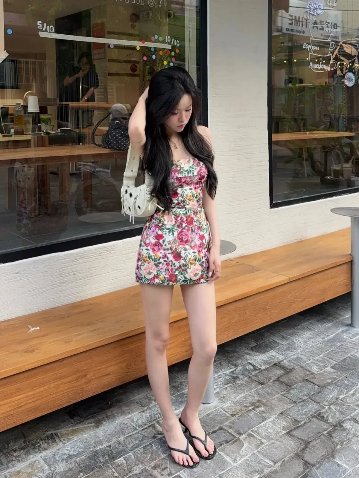 Ntree V567-568 Váy cup hoa hồng 5