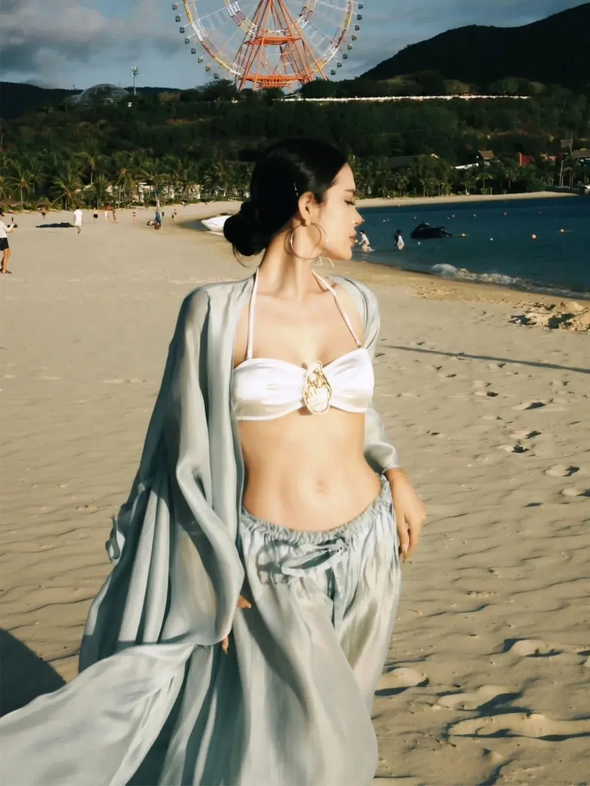 Elle Set - freesize (ko kèm bra) - màu xanh 1
