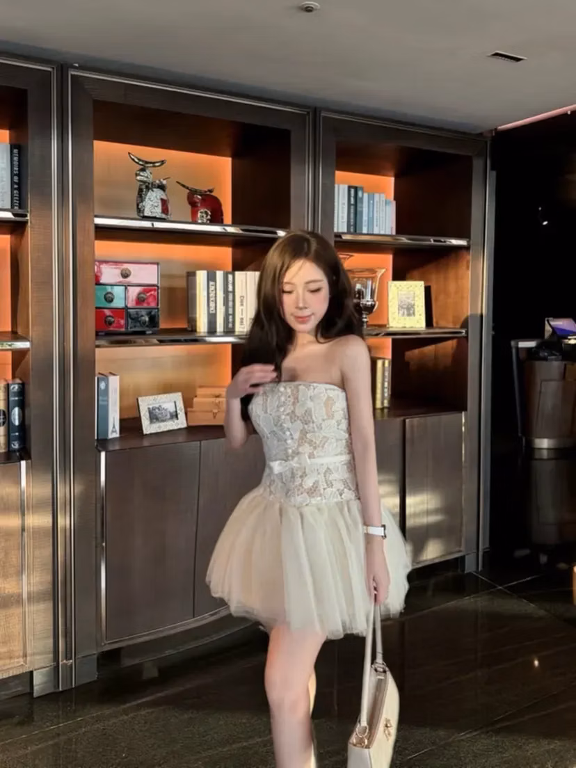 @__chouchou.official V510 Đầm ren cup xoè chouchou 3