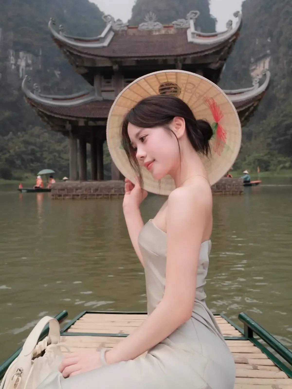 V410-V526 Váy lụa cup XANH size S,M 6