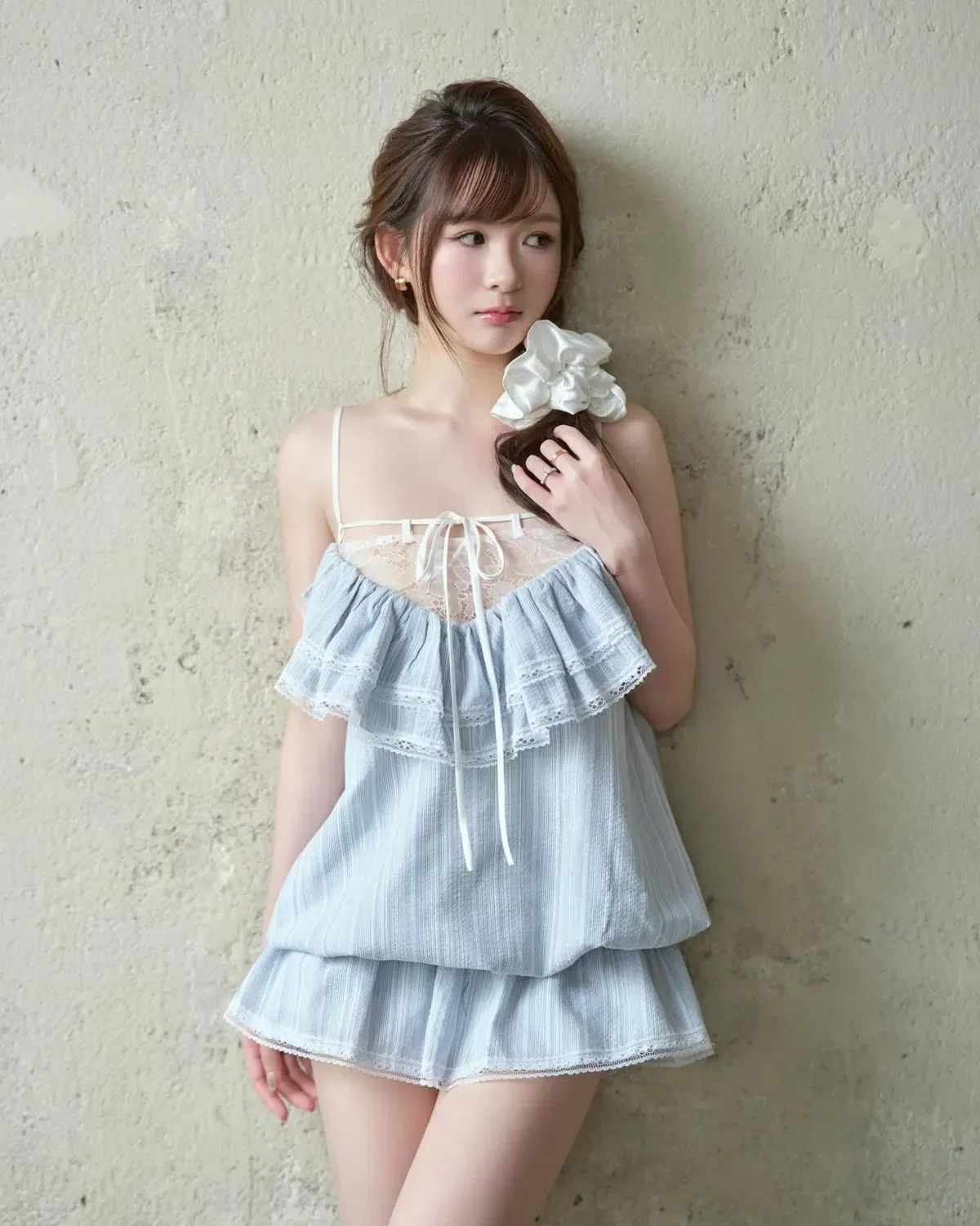 Aguja V562 Zamy Dress Xanh 1
